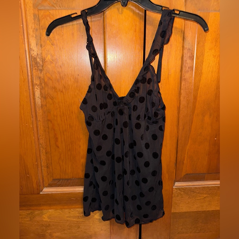 Sheer Polka Dot Tank